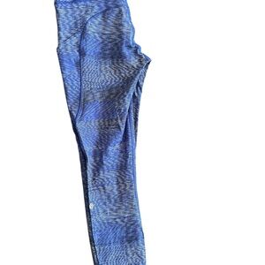 lululemon athletica Blue Patterned Leggings